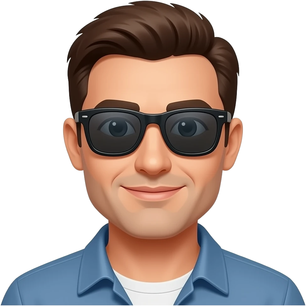 Make man wearing sunglasess emoji