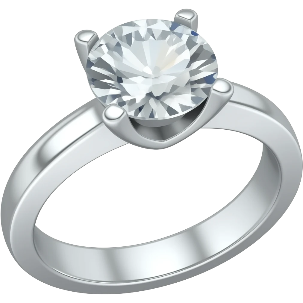 oval diamond ring emoji