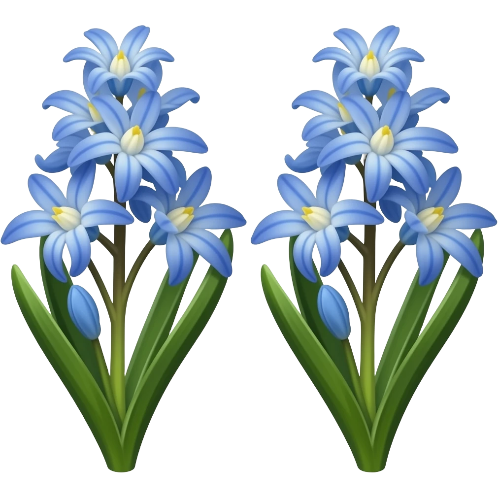 Scilla flowers emoji