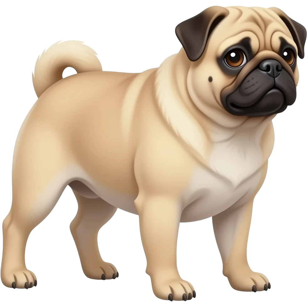 Pug  vermelho emoji