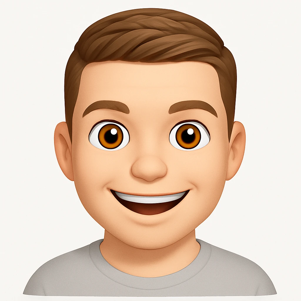 Based on these photos, make an emoji with facial features preserved emoji