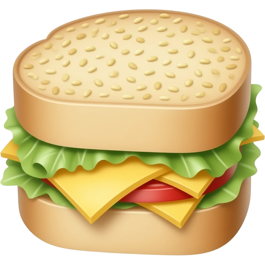 cheese and lettuce sandwich emoji