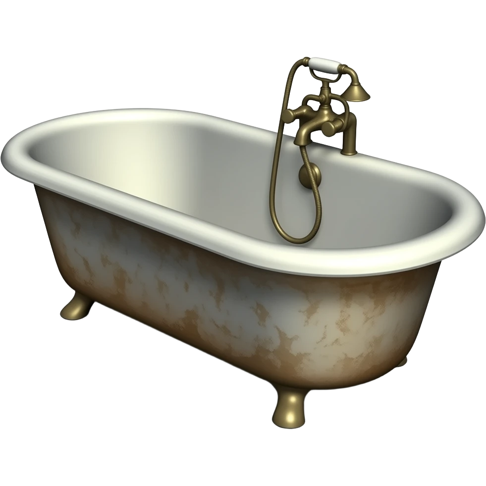 old rusty metal bathtub emoji