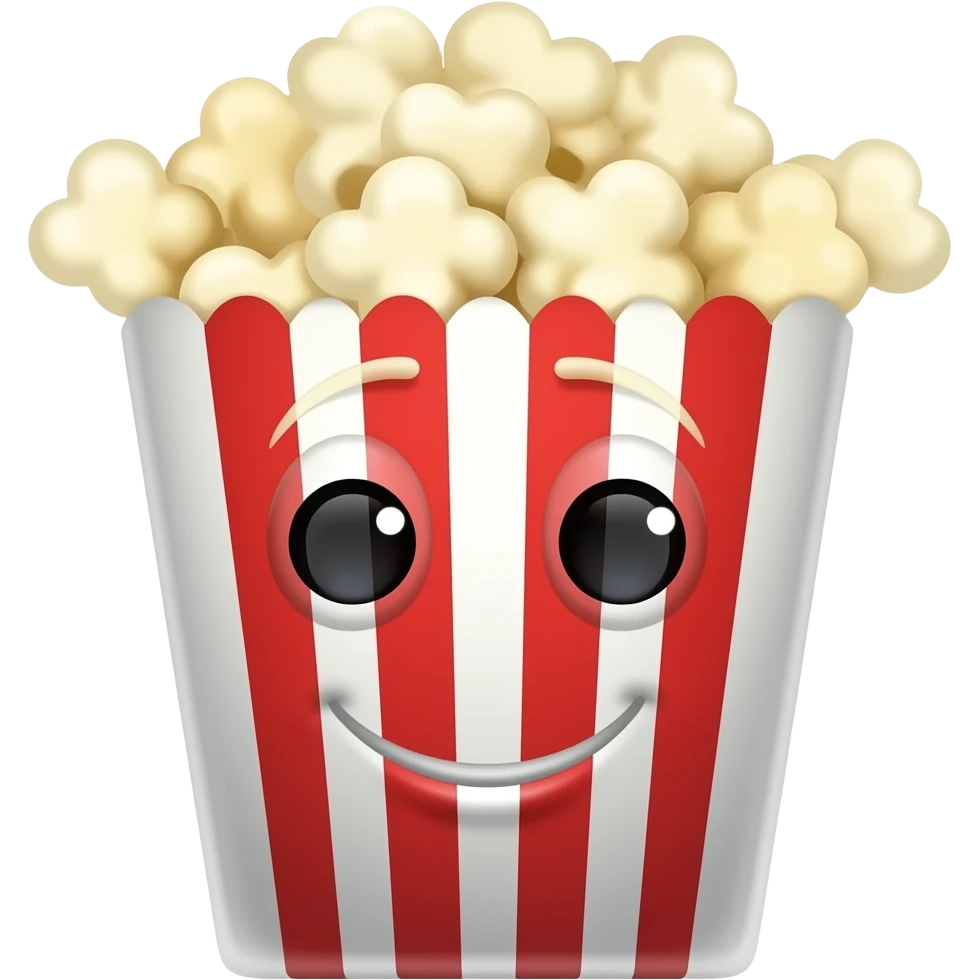Popcorn face emoji