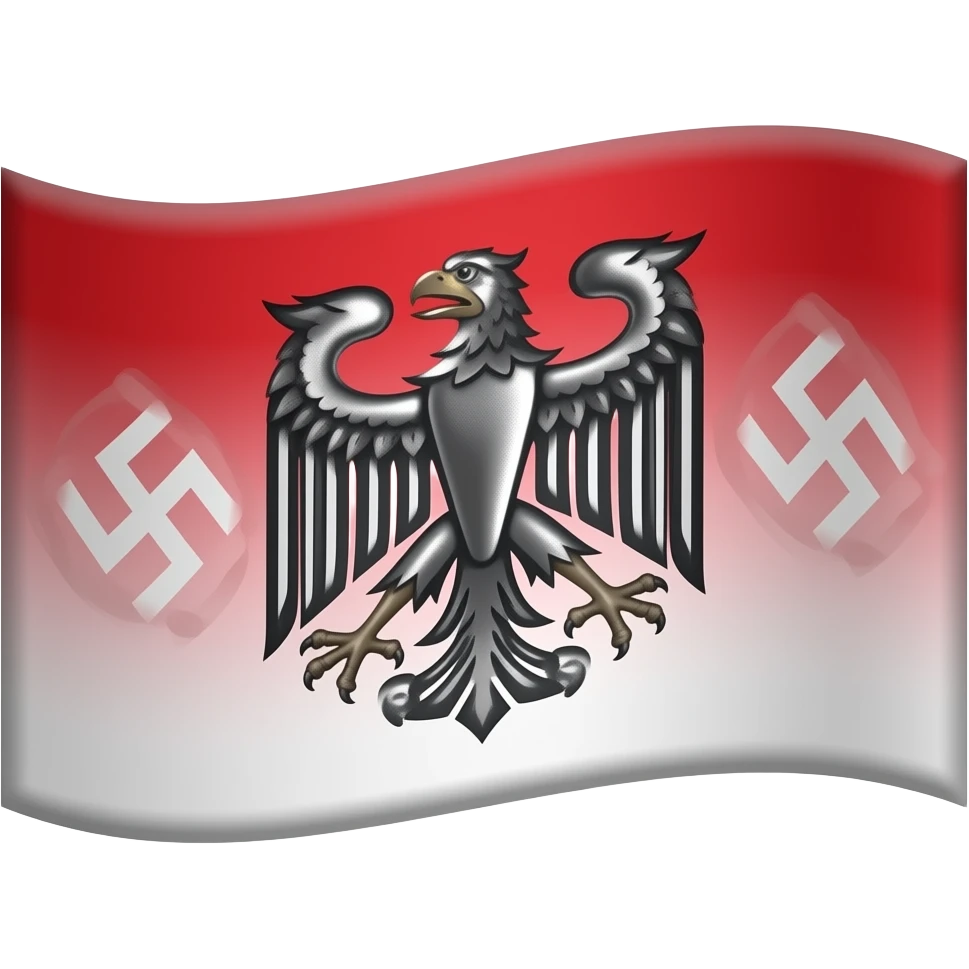 Nazi flag with eagle emoji