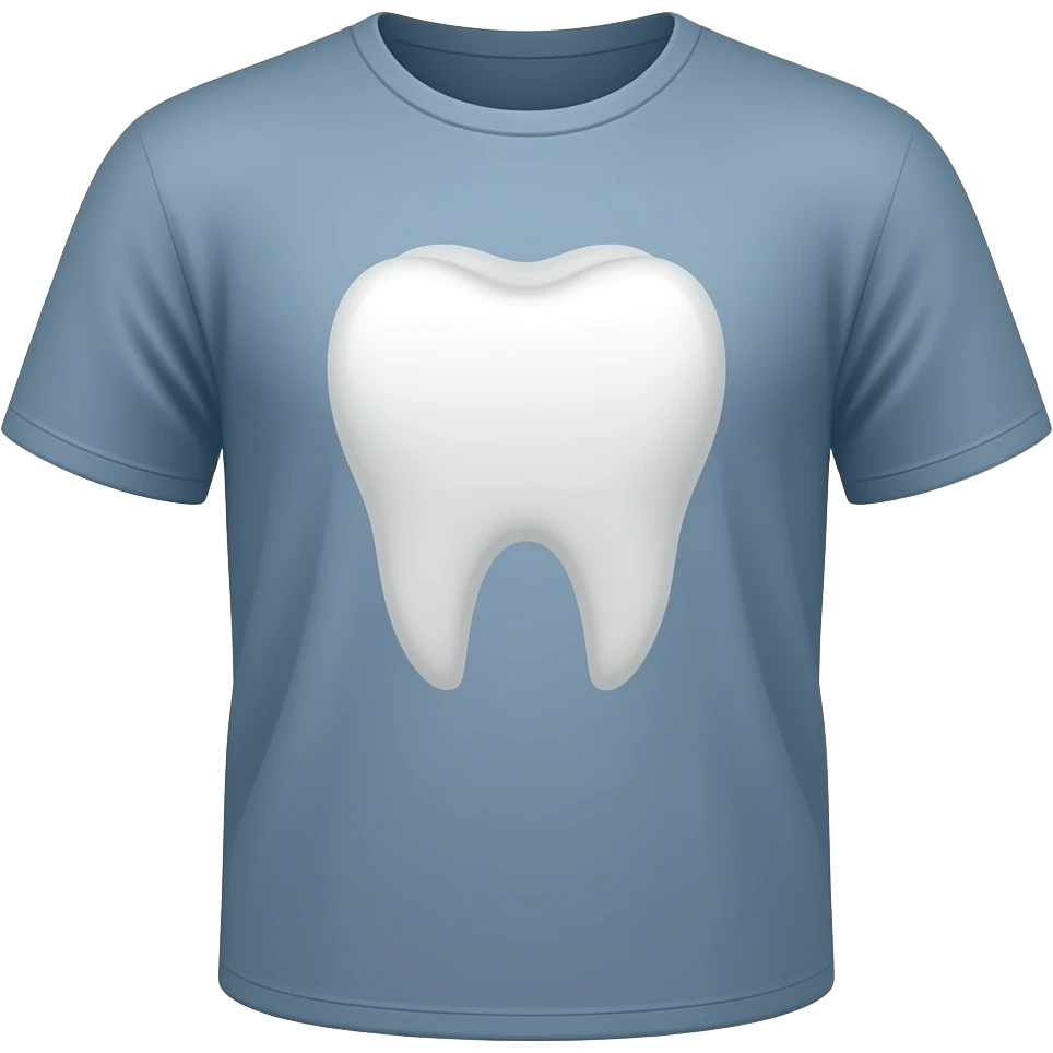 tshirt with tooth on it emoji