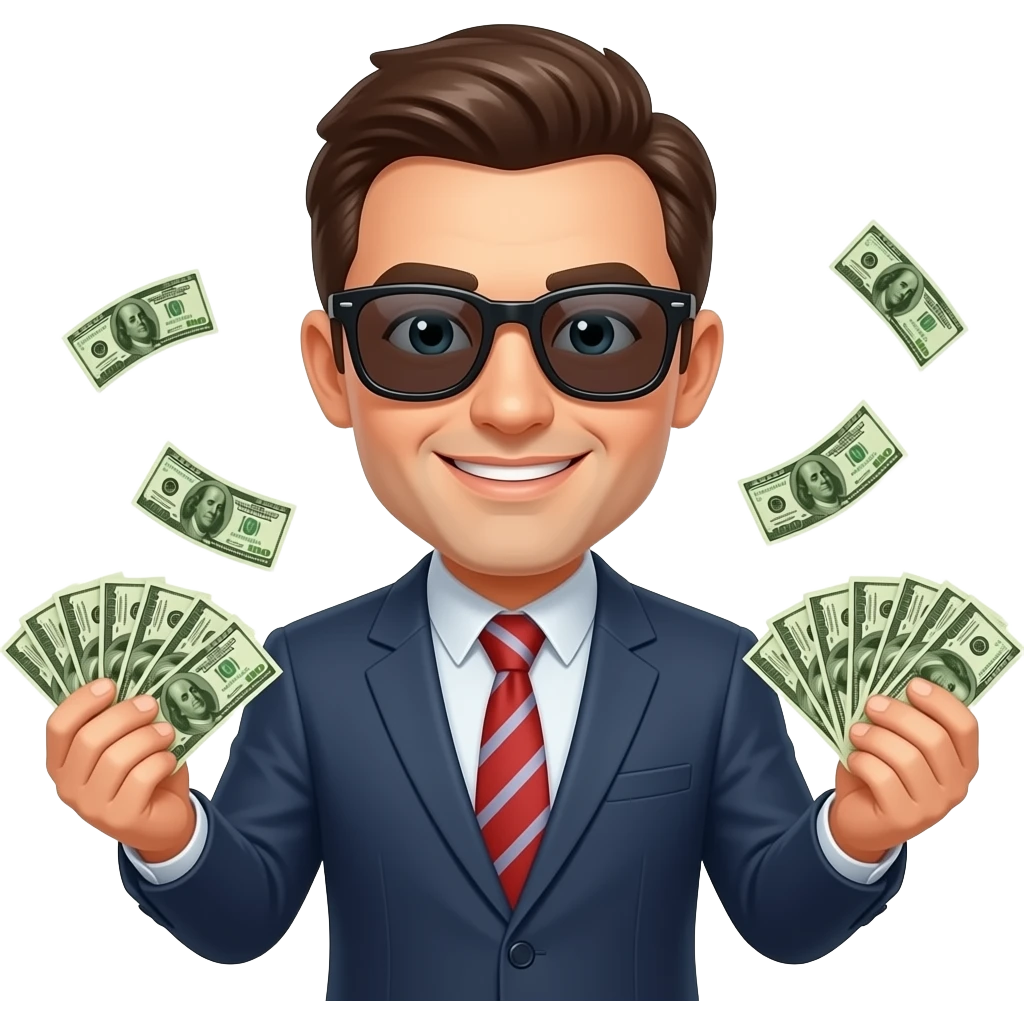 😎 spreading money emoji