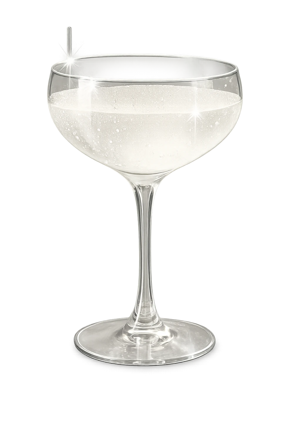 white sparkling cocktail glass emoji
