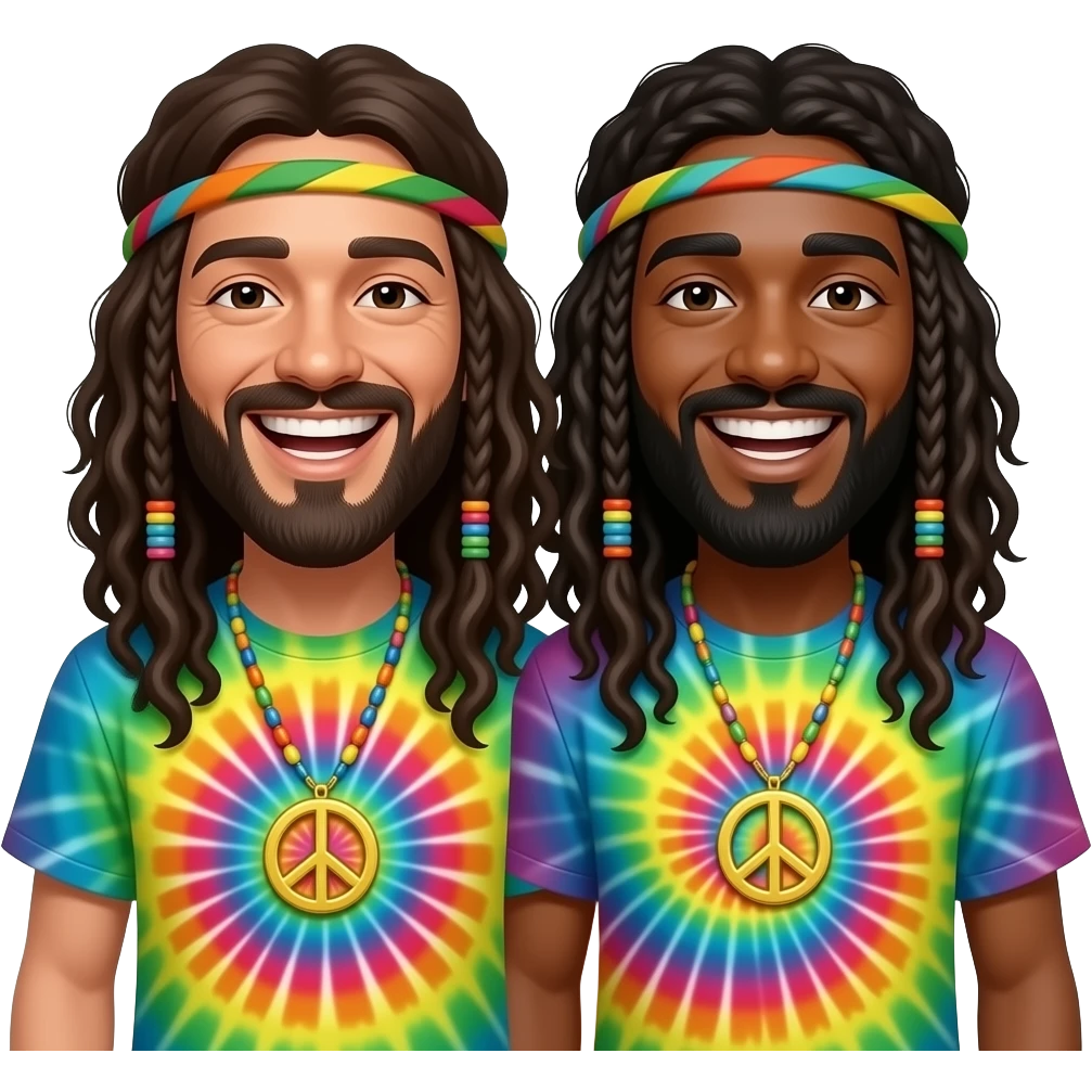 Black hippies emoji