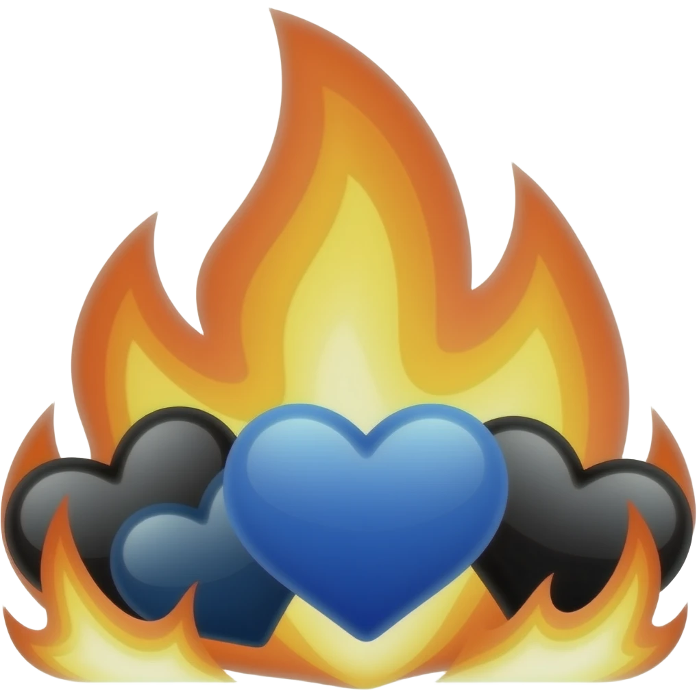 🩵+🖤+🔥+💢 emoji