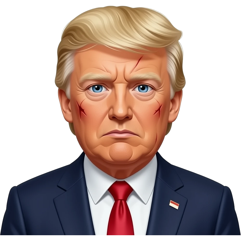 donald j trump bruised and afraid emoji