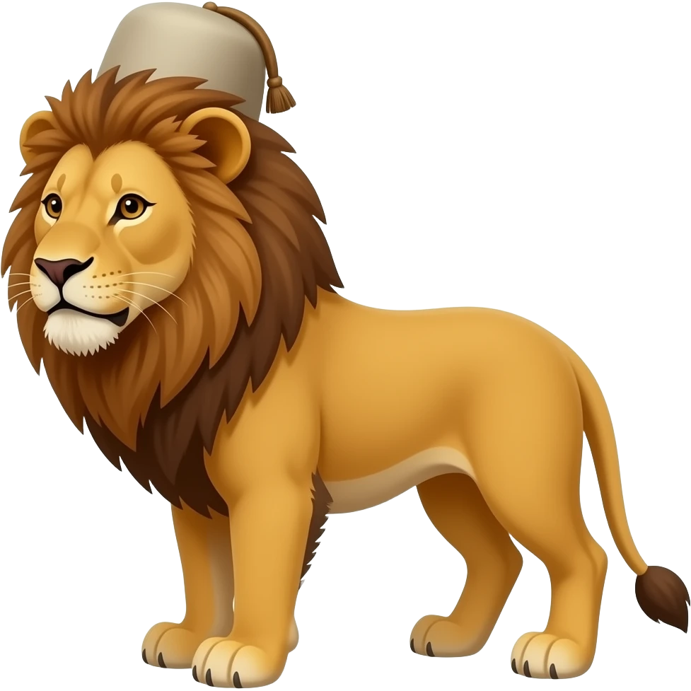 fez on a lion emoji