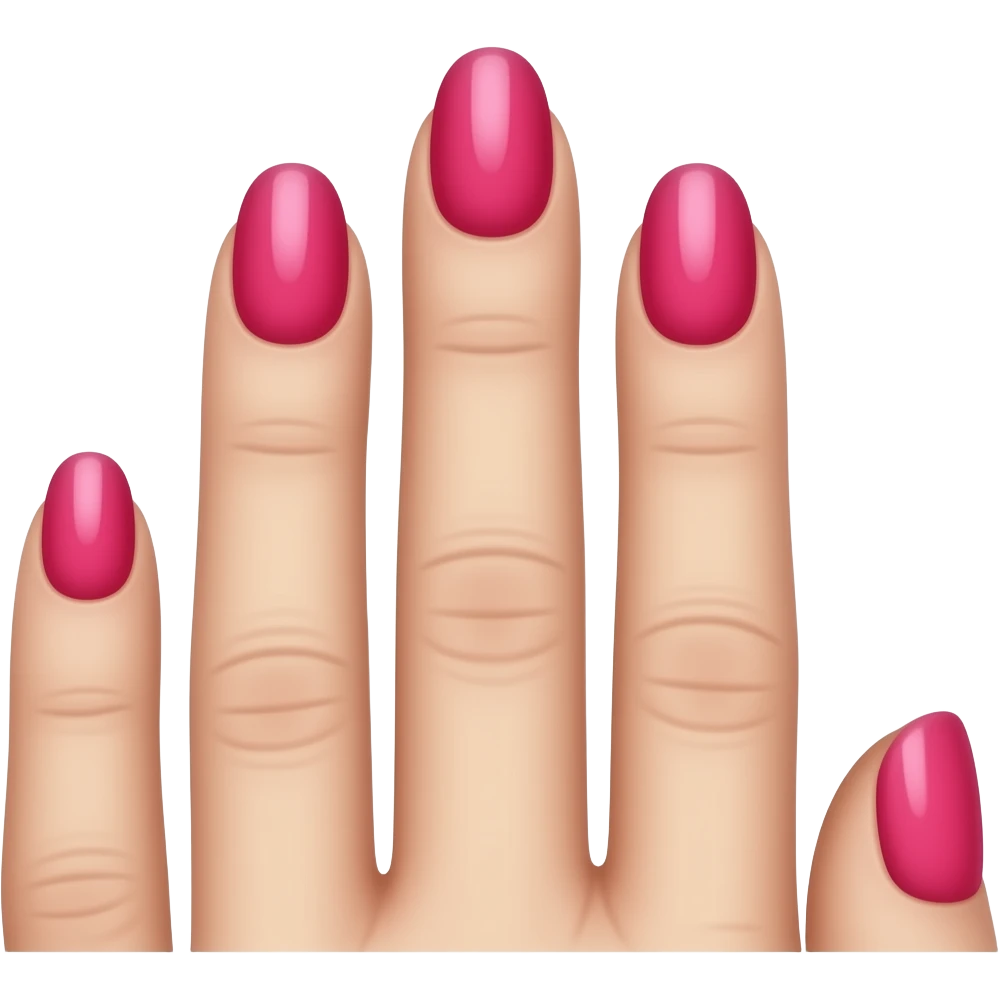Pink nails emoji
