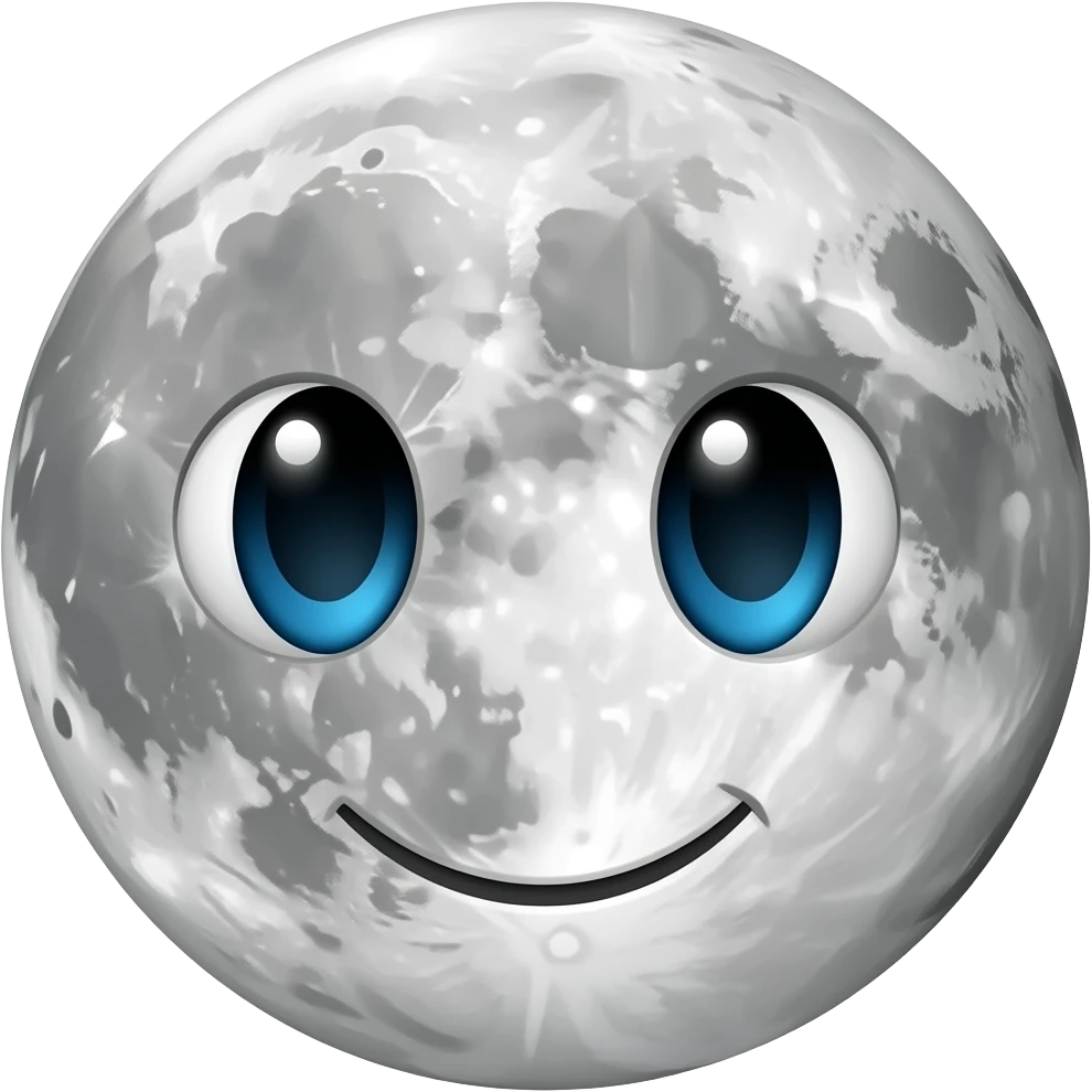 Living moon emoji