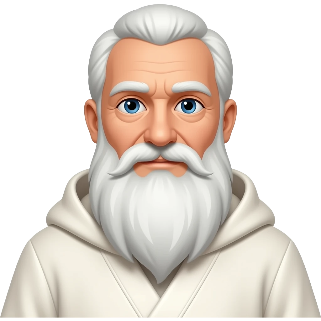 wise old man in white robe emoji
