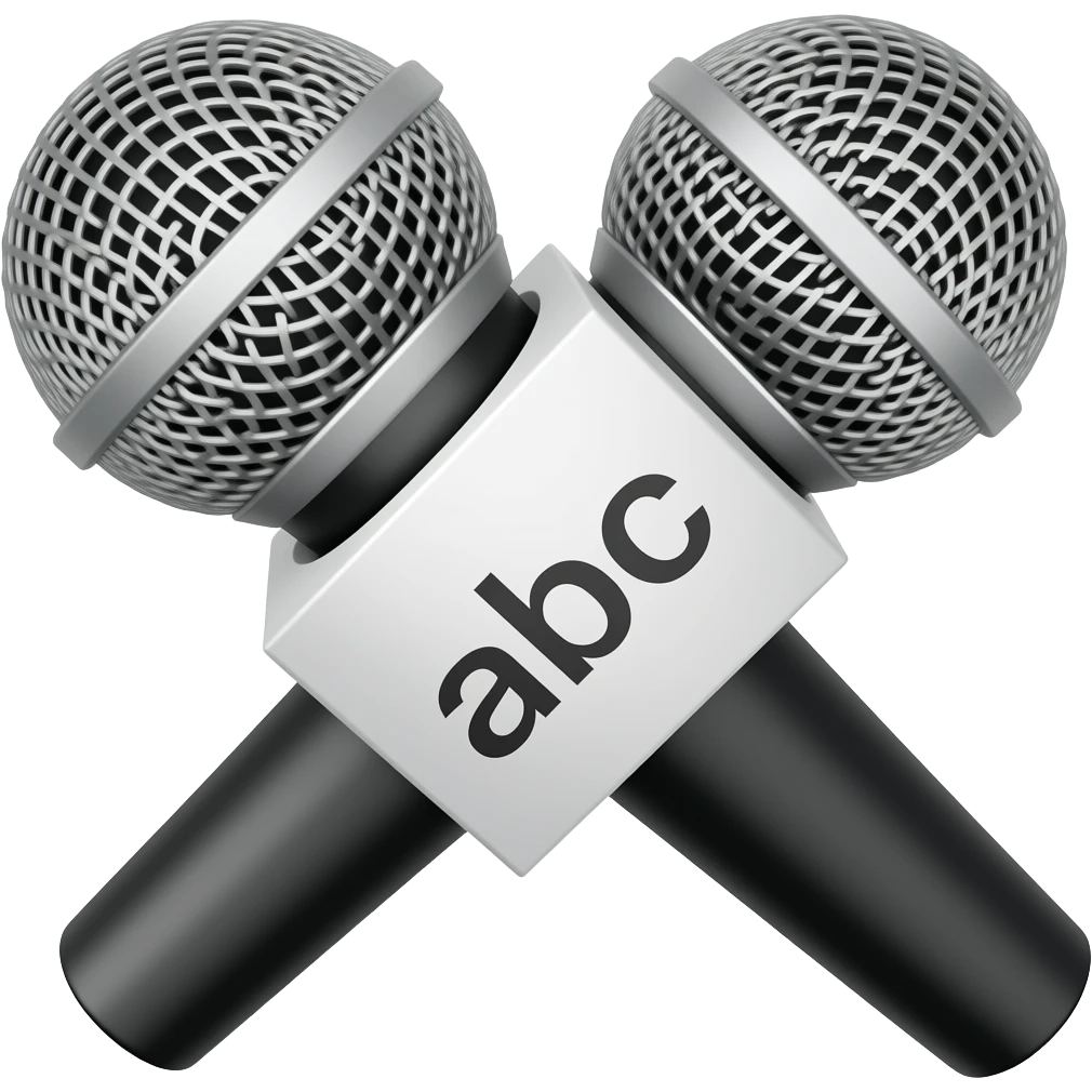 voice 🎙 -> "abc" emoji