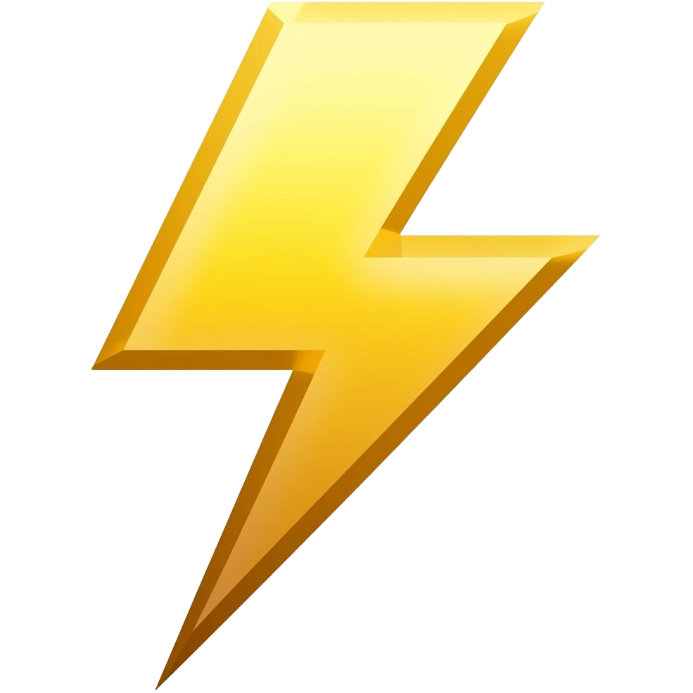 yellow thunder emoji