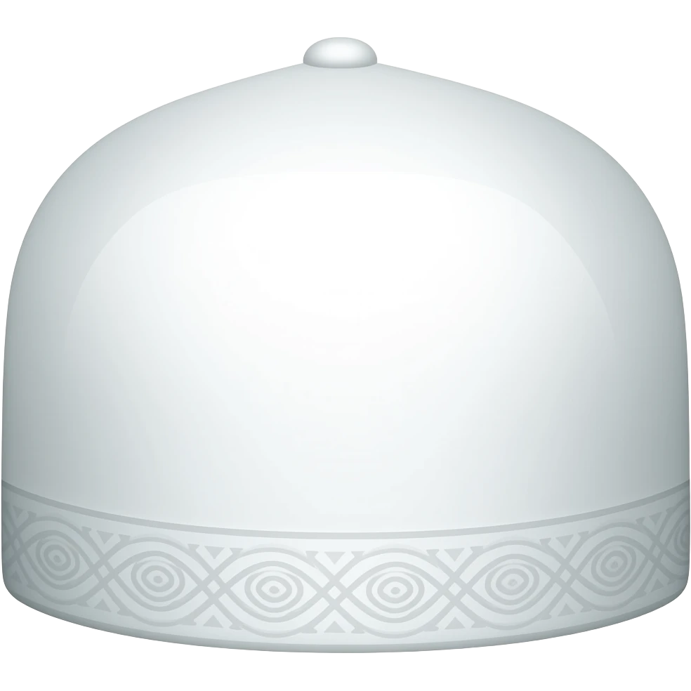Islamic white cap emoji