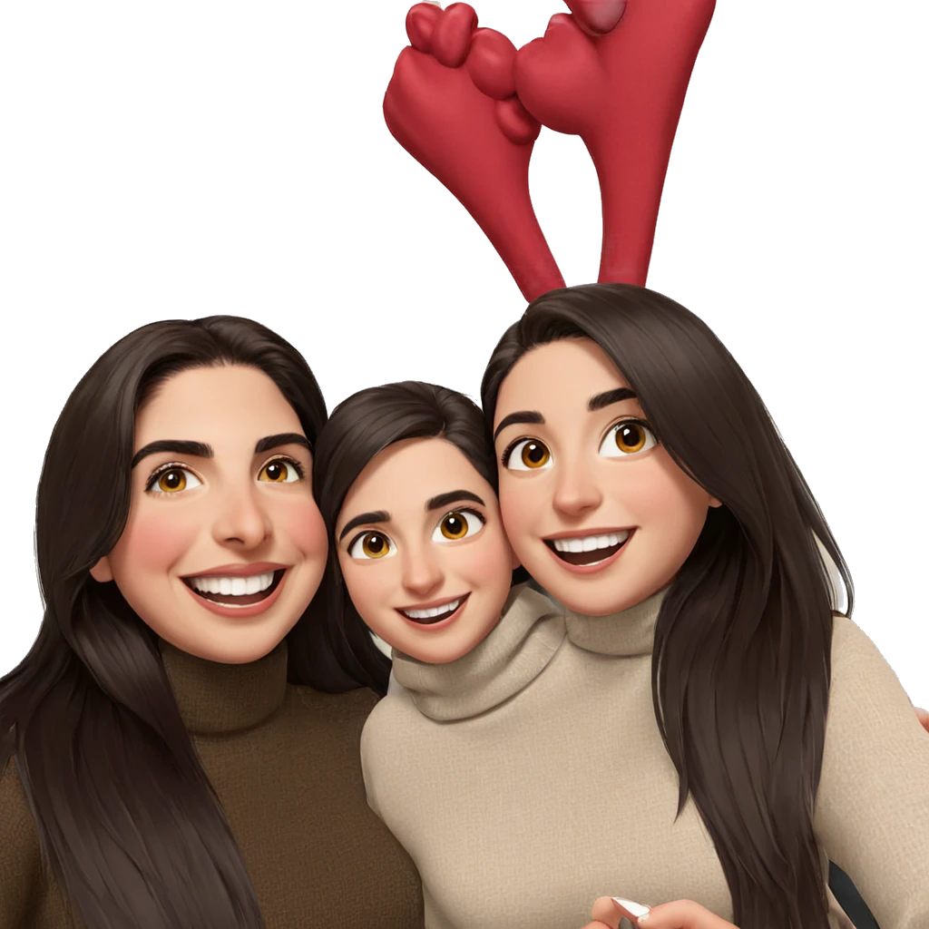 smiling girls with boys emoji