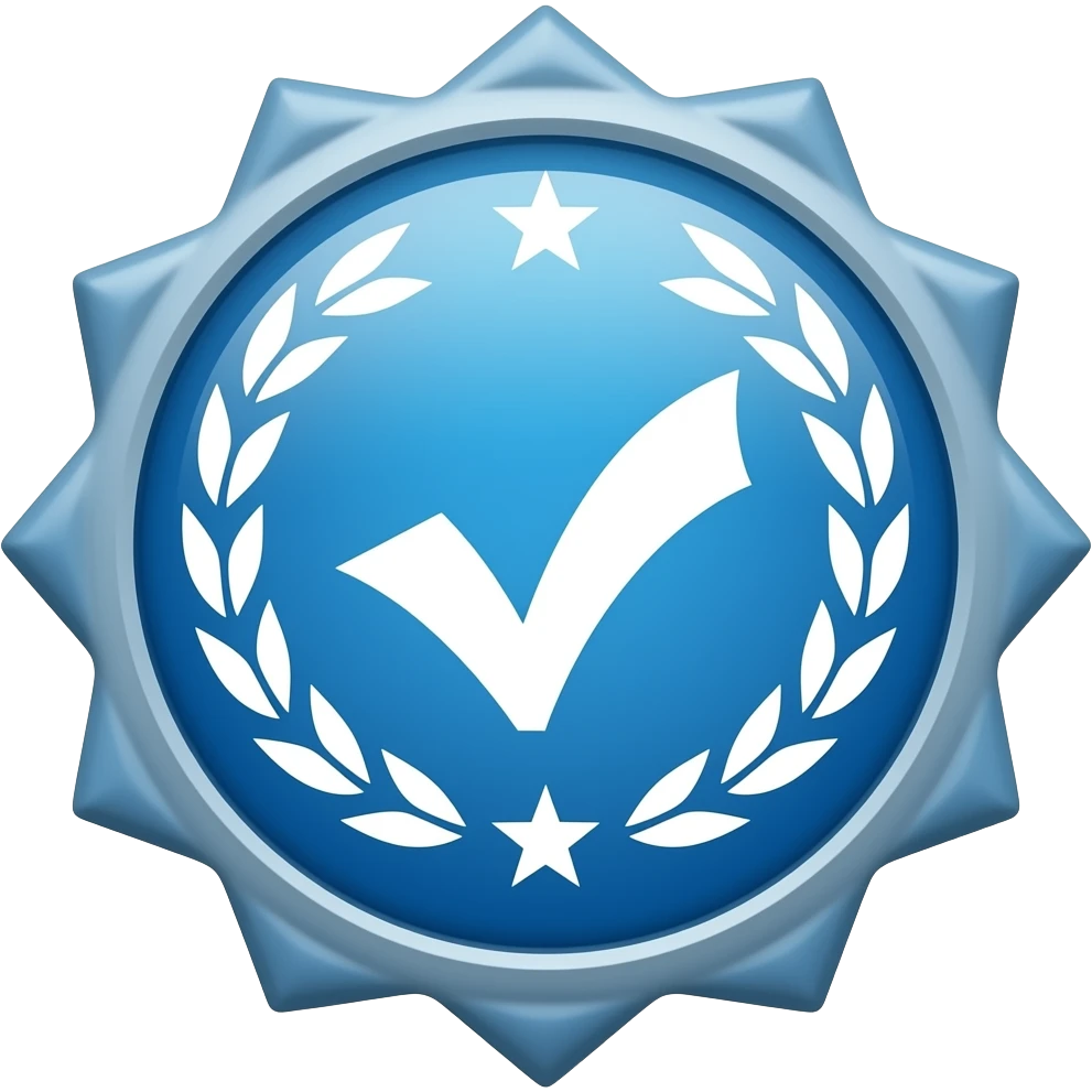 Blue verified badge emoji