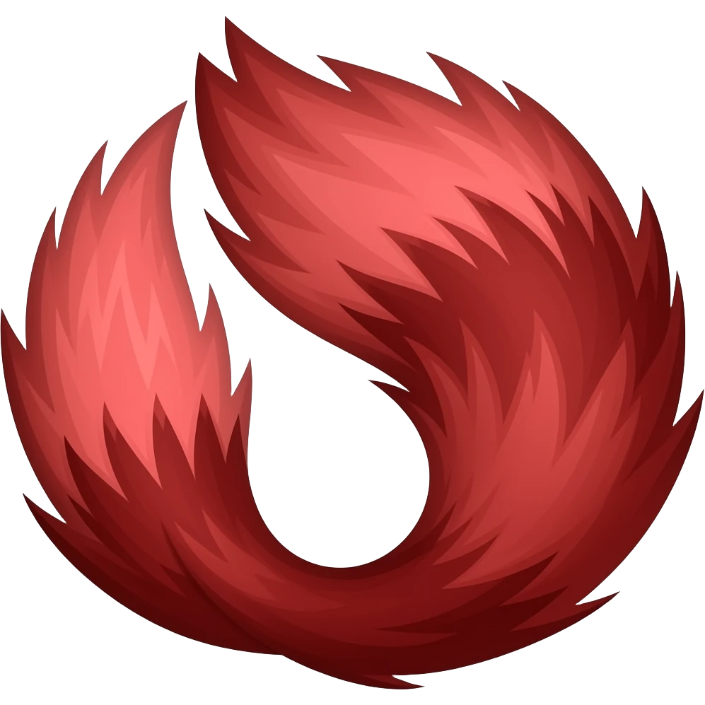 Blood wolf tail emoji