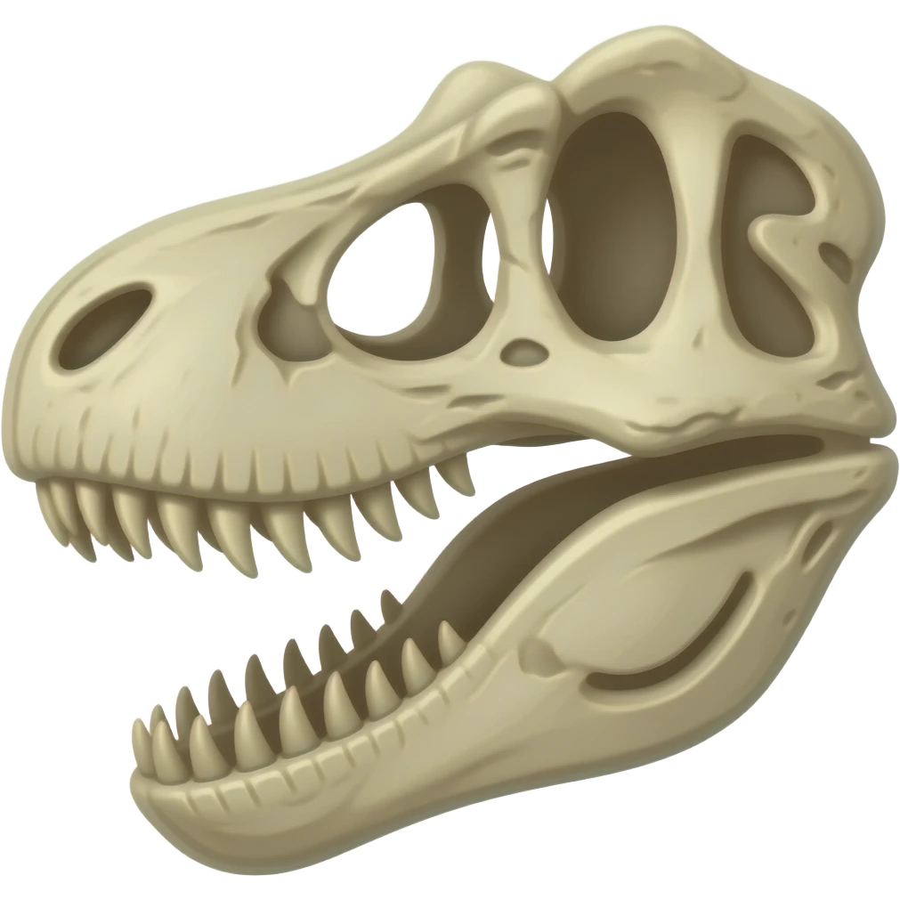 t rex bone emoji