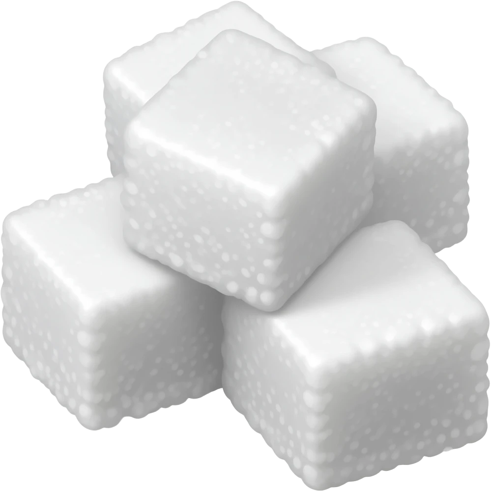 white sugar cubes emoji