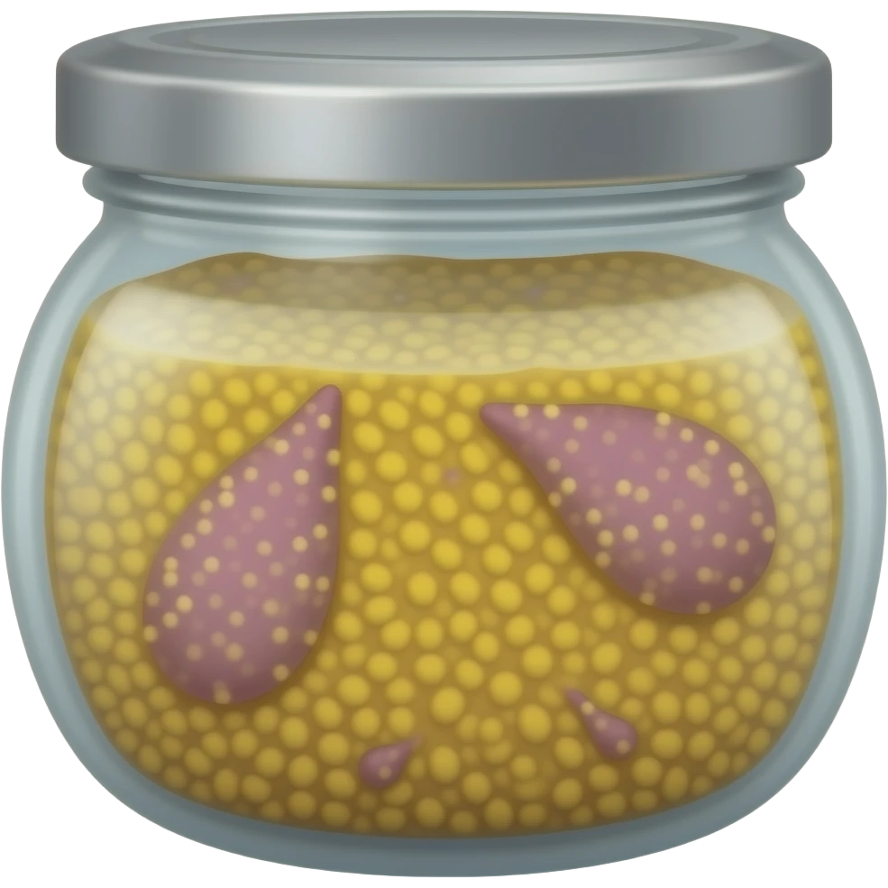 purple mustard in a jar emoji