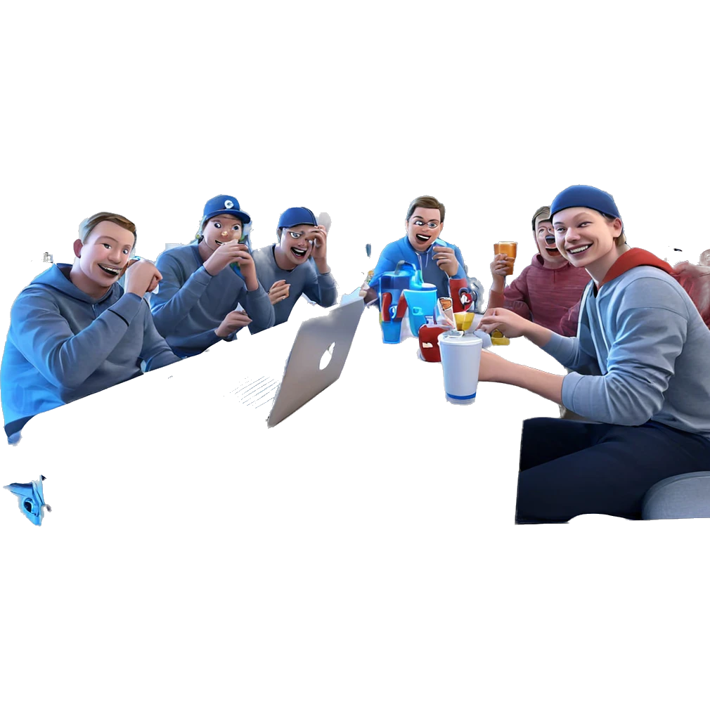 boys enjoying drinks indoors emoji