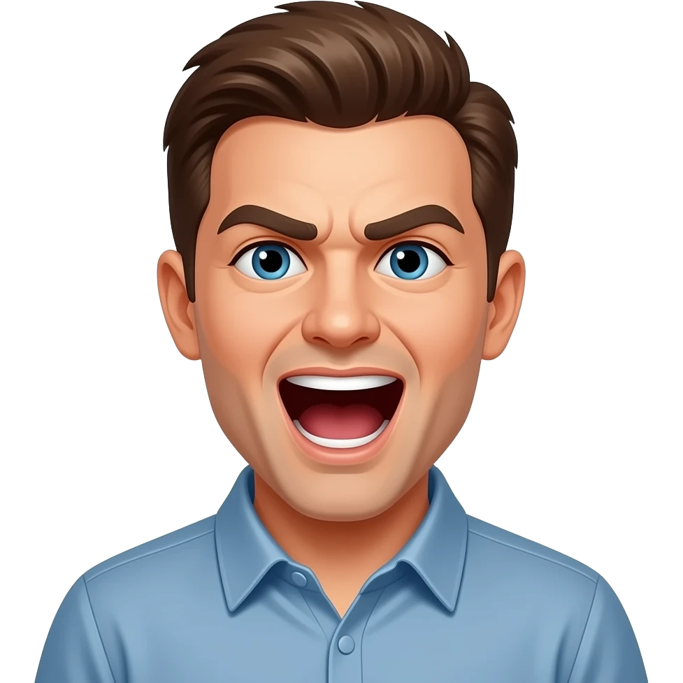 Someone saying fuck emoji