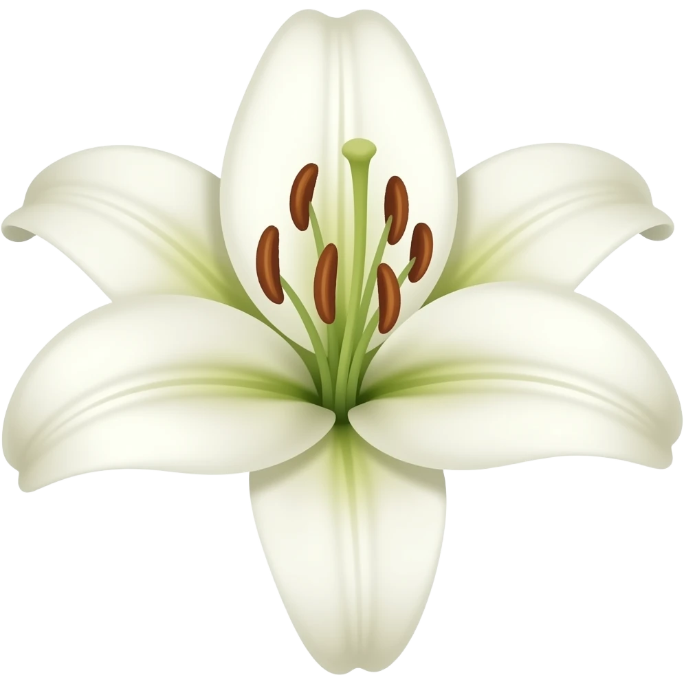 White lily emoji