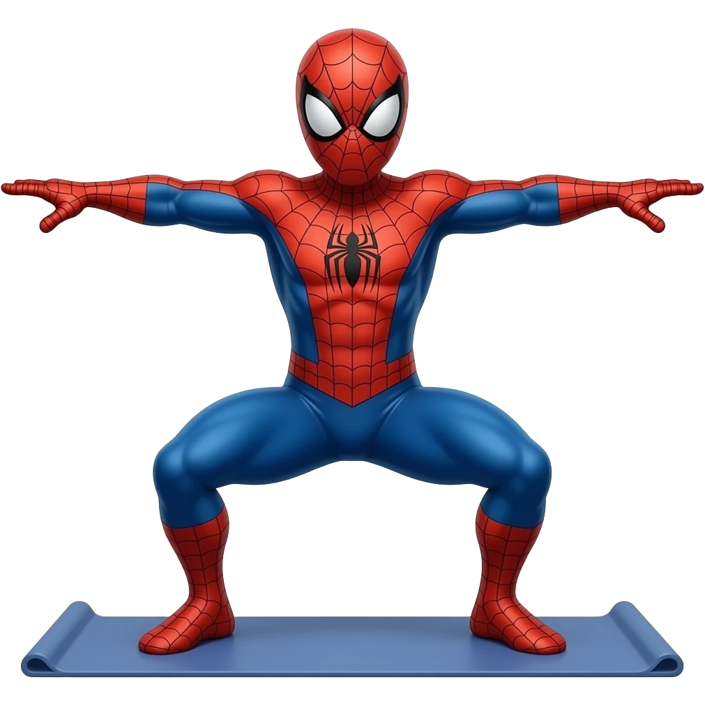 spidey man do excersie emoji