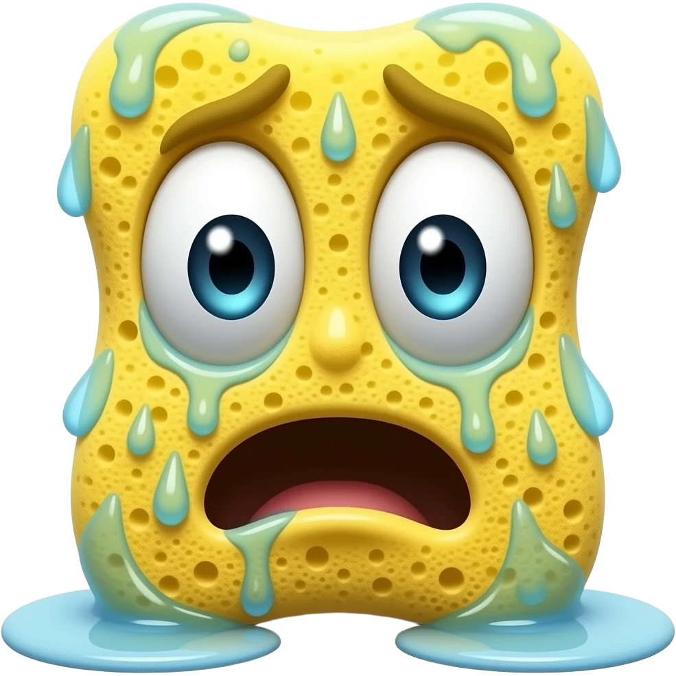 meme de medo esponja emoji