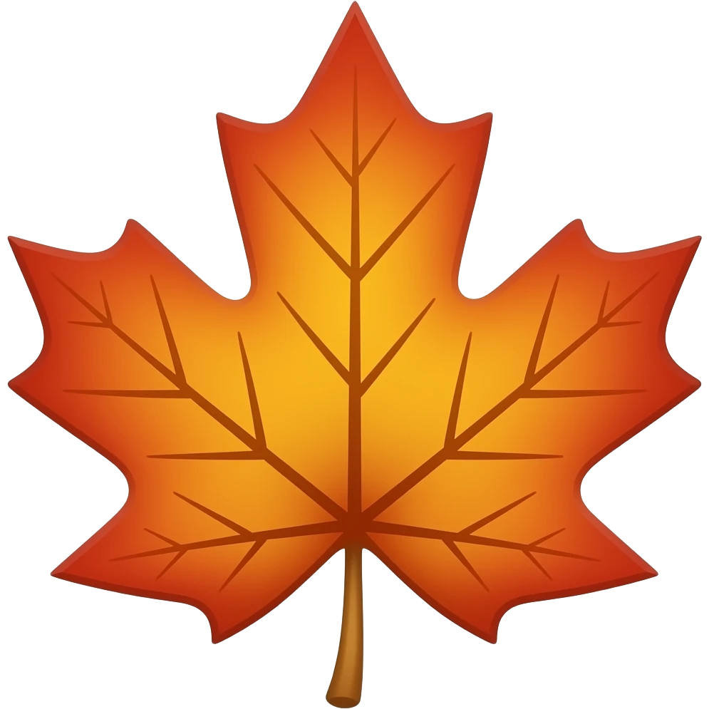 Maple leaf emoji