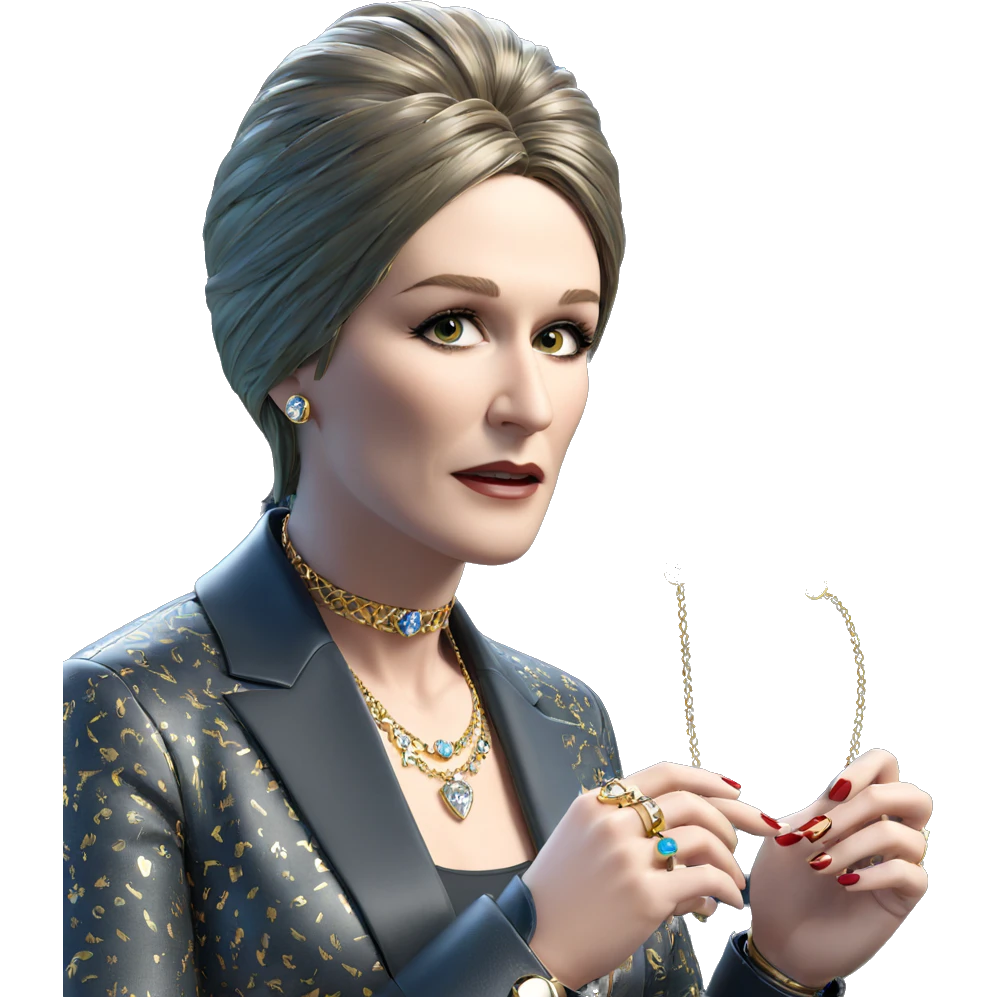 girl showcasing stunning jewelry emoji