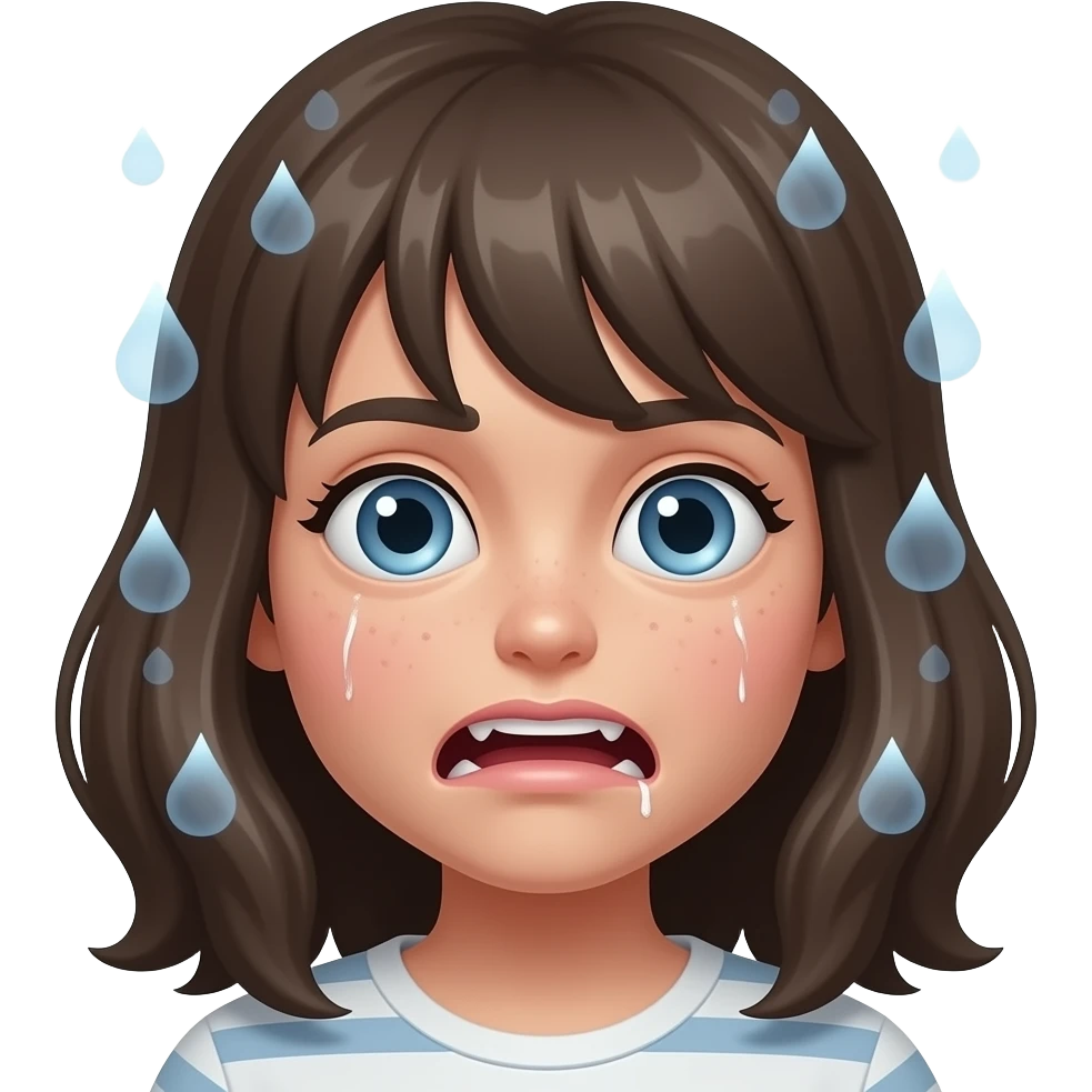 una persona che sogna un incubo emoji