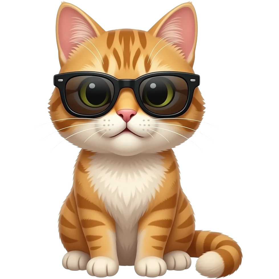 Cat wearing sunglasses emoji