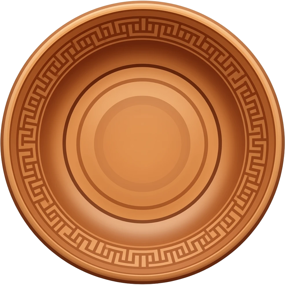 clay plate from antient times to put in a museum emoji