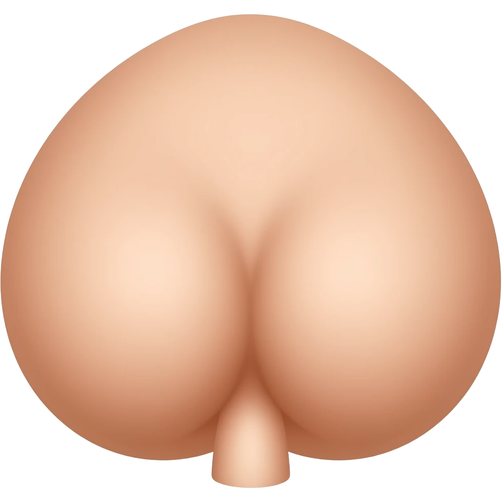 An emoji showing its butt hole emoji