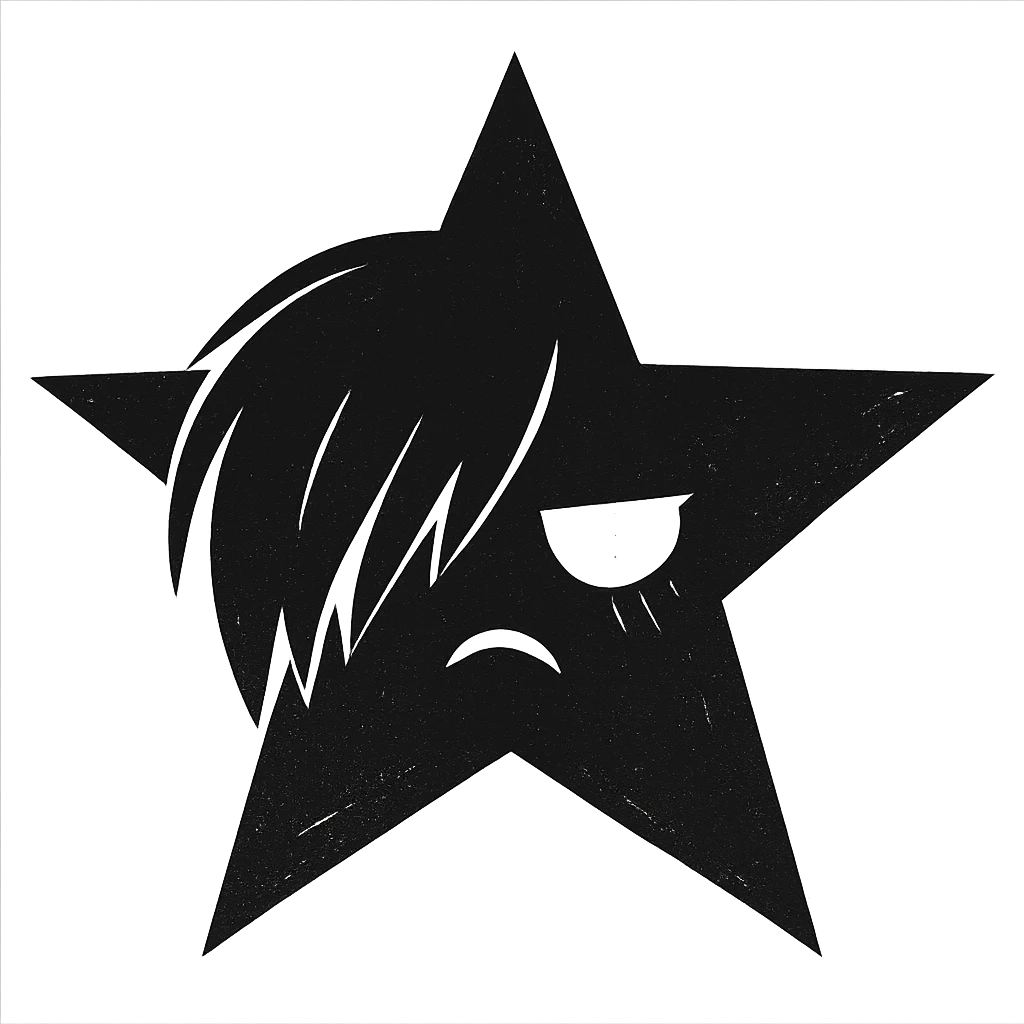 emo black star emoji