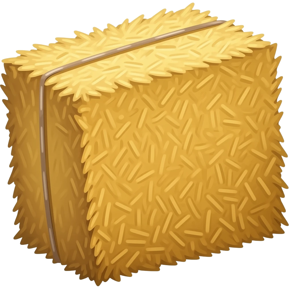 Rectangle Bale of hay emoji