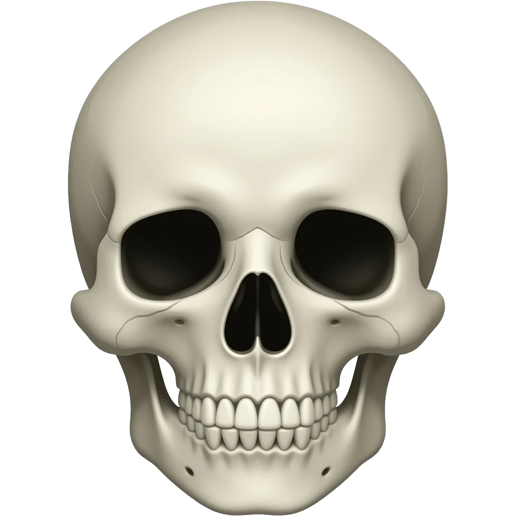 A skull pawn from chess emoji