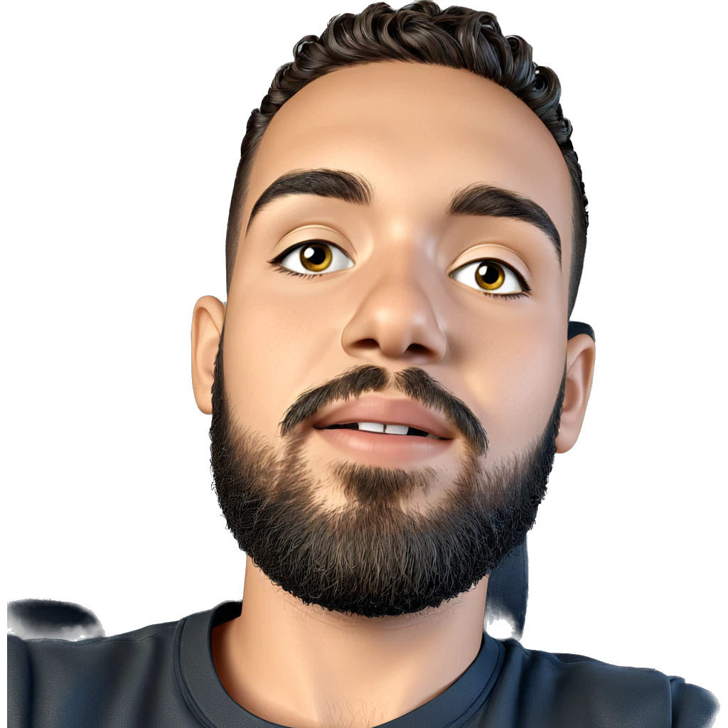 portrait of a bearded boy emoji