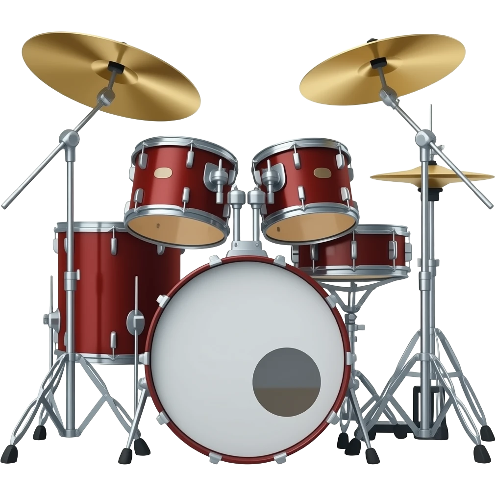 2 bass drum set emoji