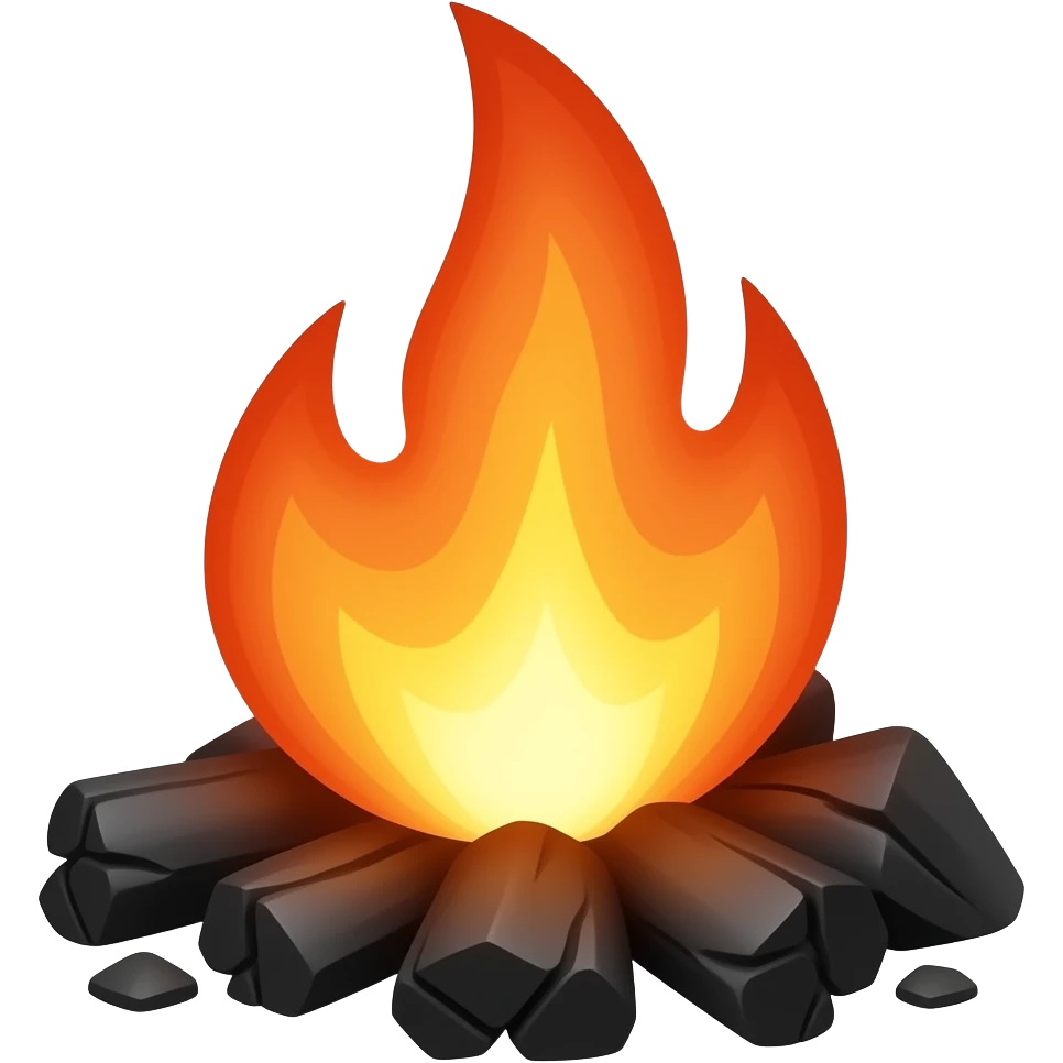 make a ember emoji, what im thinking here is kind of like burning charcoal emoji