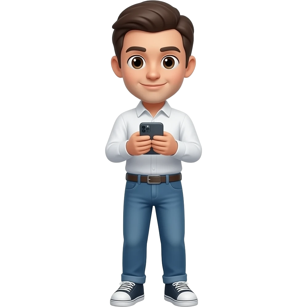 scrolling phone emoji