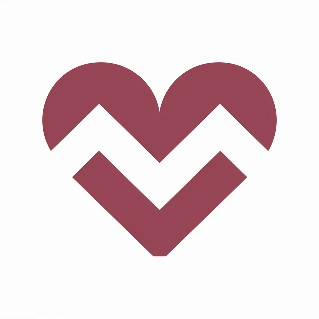 heart with a chevron pattern emoji