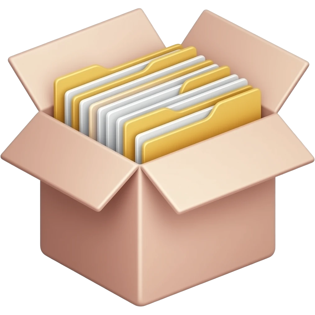 junk files light pale pink box emoji