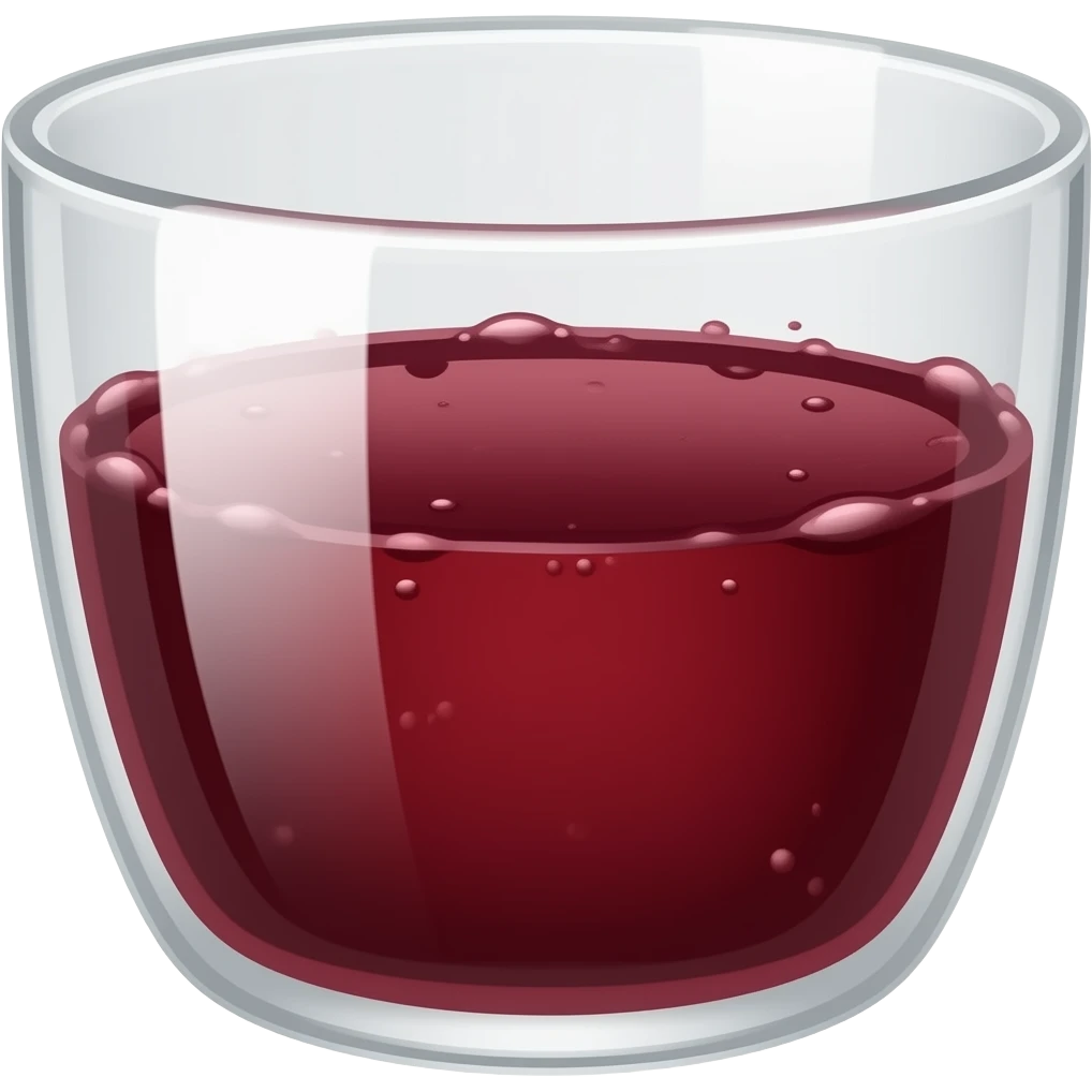 와인색 주스 emoji