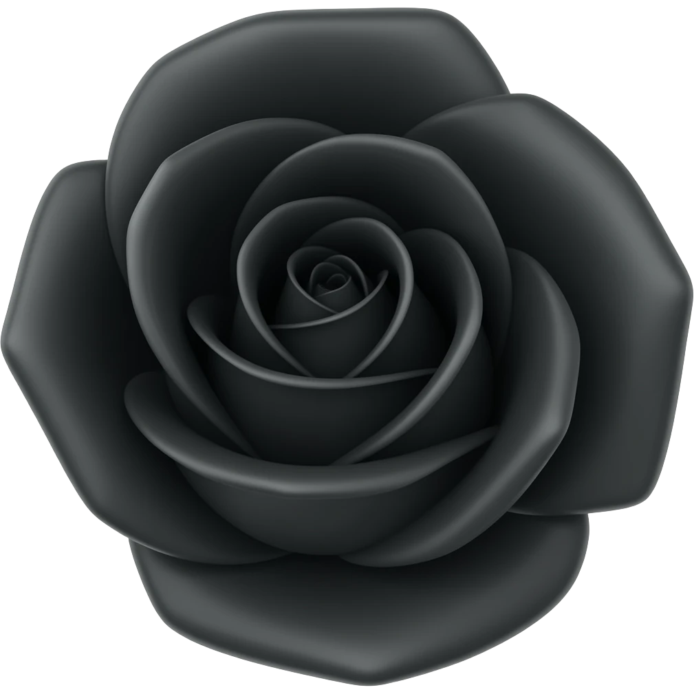 Black rose emoji
